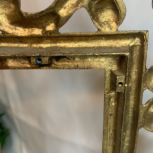 Vintage Rococo style scrolled decorative solid brass  frame - Picture 13 of 15